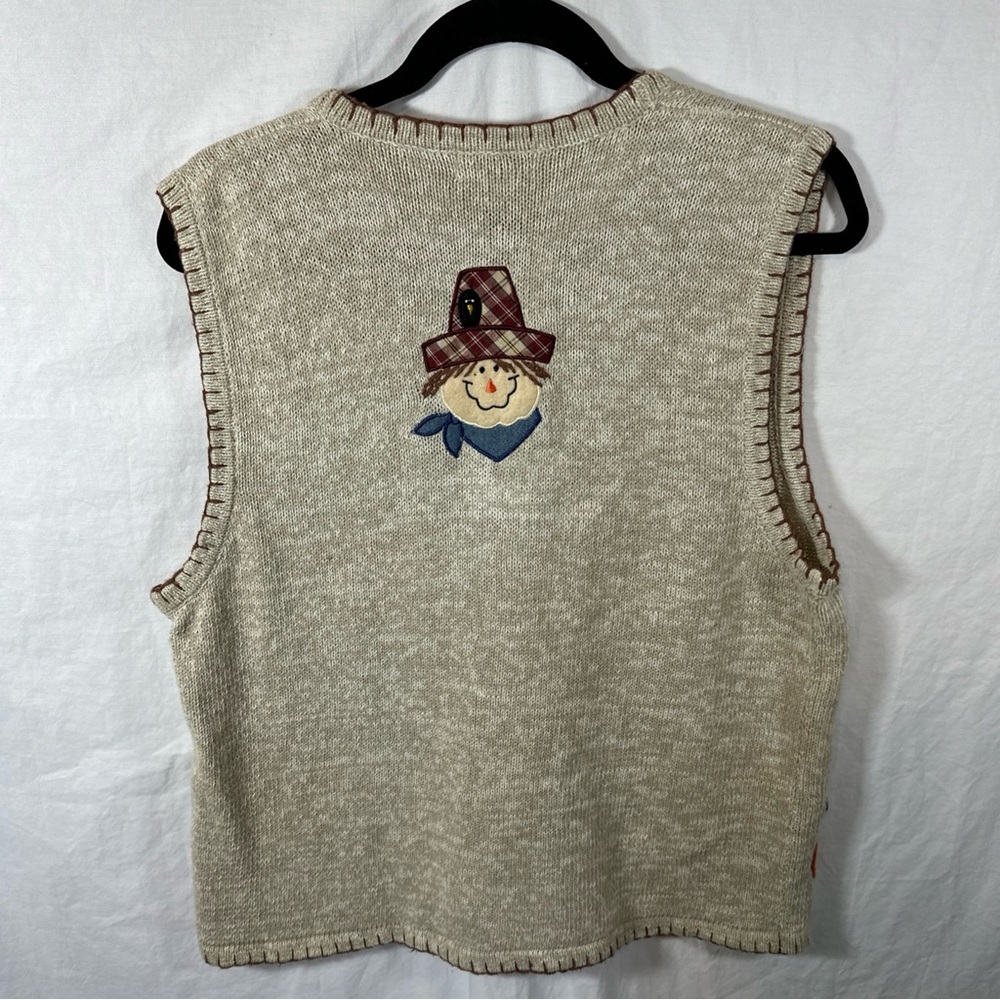 White Stag Kids Pumpkin Patch Vest - Cream and Orange SZ L - Picture 5 of 9